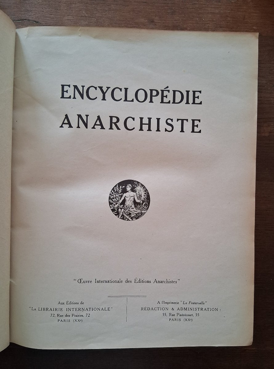 Encyclopédie Anarchiste par Sébastien Faure / 1934-photo-2