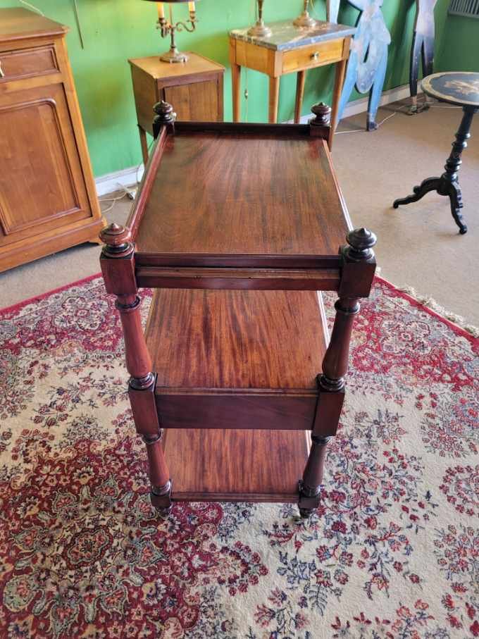 Mahogany Serving Trolley / 19th Century-photo-2