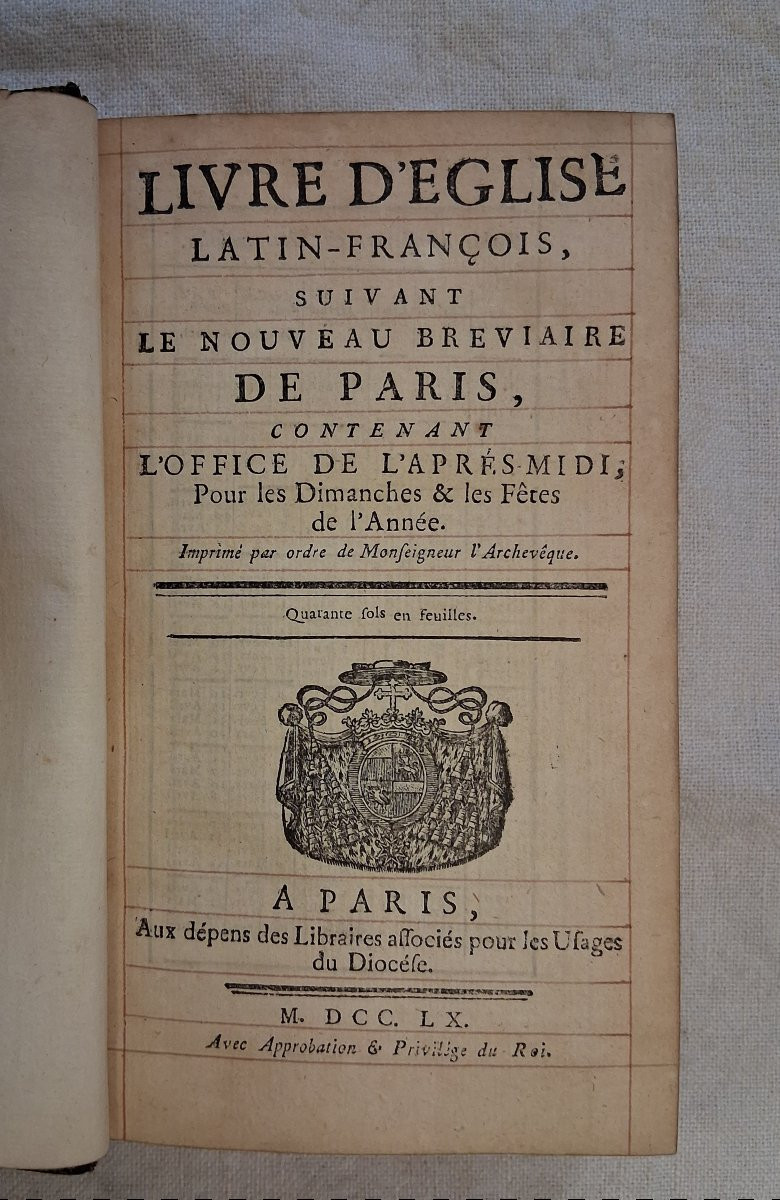 Set Of 4 Religious Books From The 18th Century-photo-2