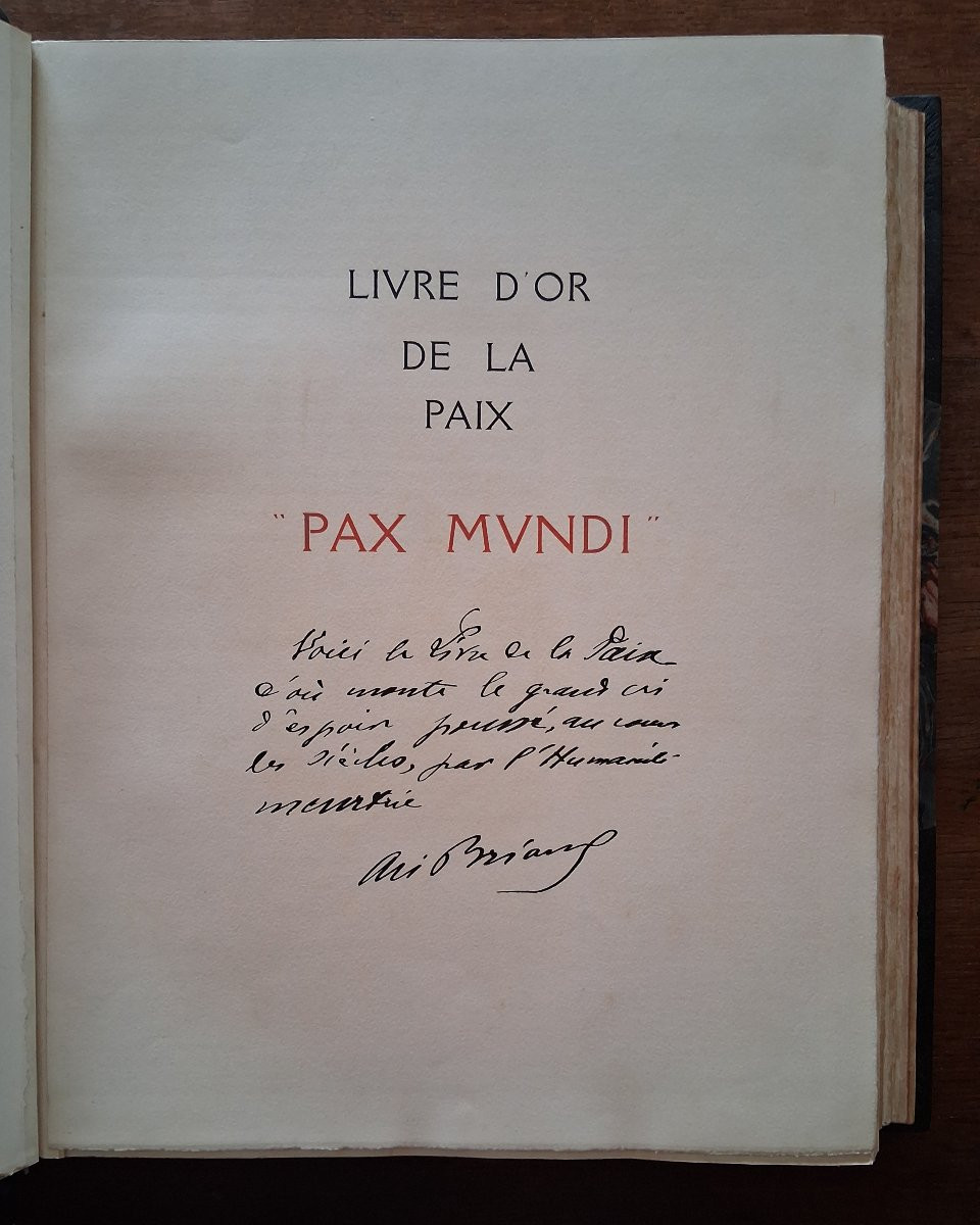 Livre d'or de la Paix   /  1932-photo-2