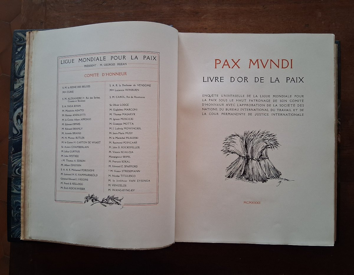 Livre d'or de la Paix   /  1932-photo-4