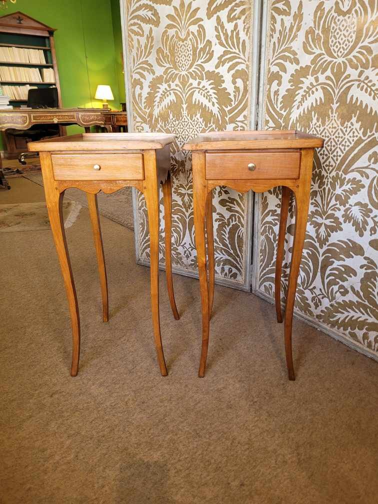 Paire de Petites Tables en Merisier / XXème-photo-2