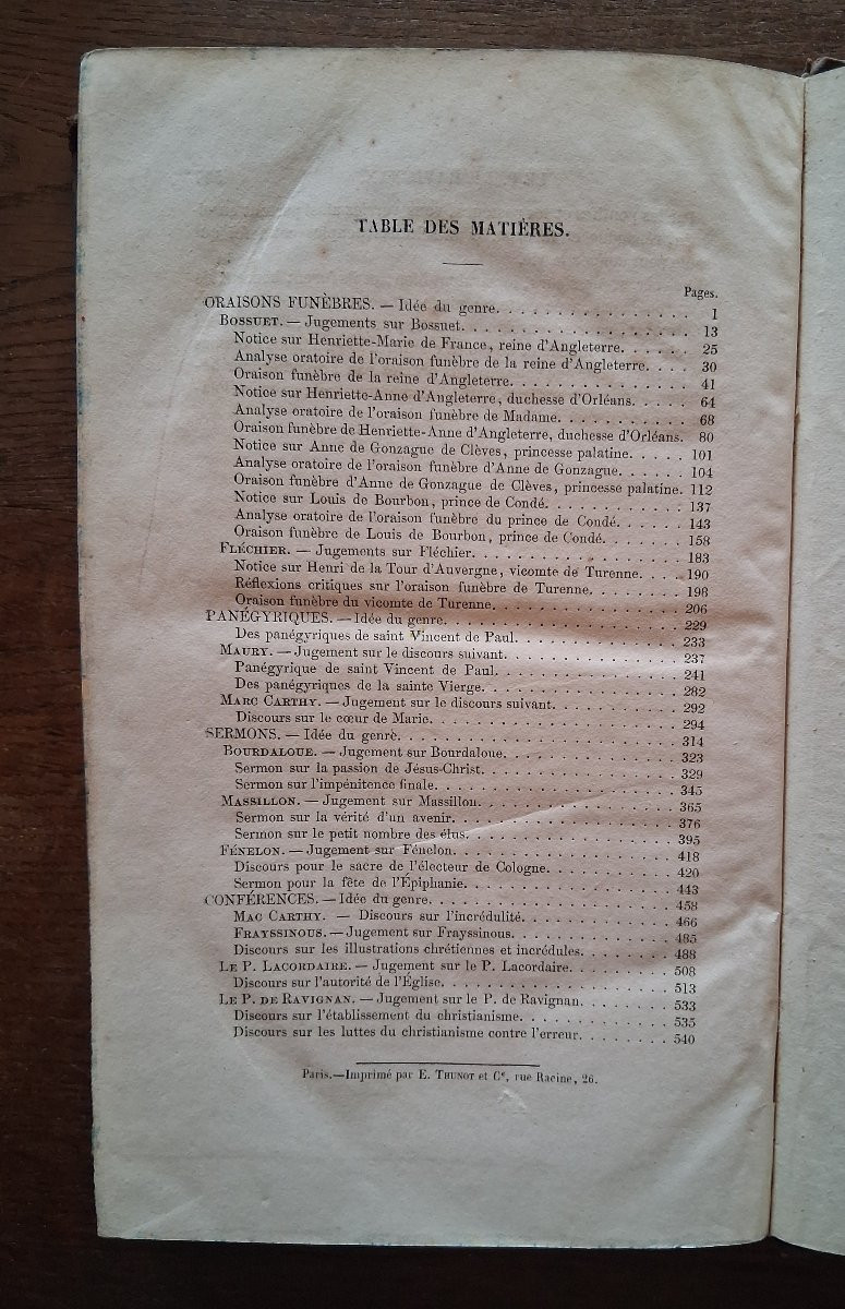 Chefs-d'Oeuvre  de l' Eloquence Française / 1854-photo-1