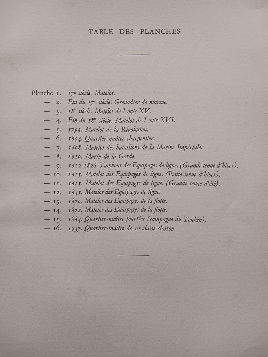 Hardes et Uniformes de Matelots   /  1937 -photo-3