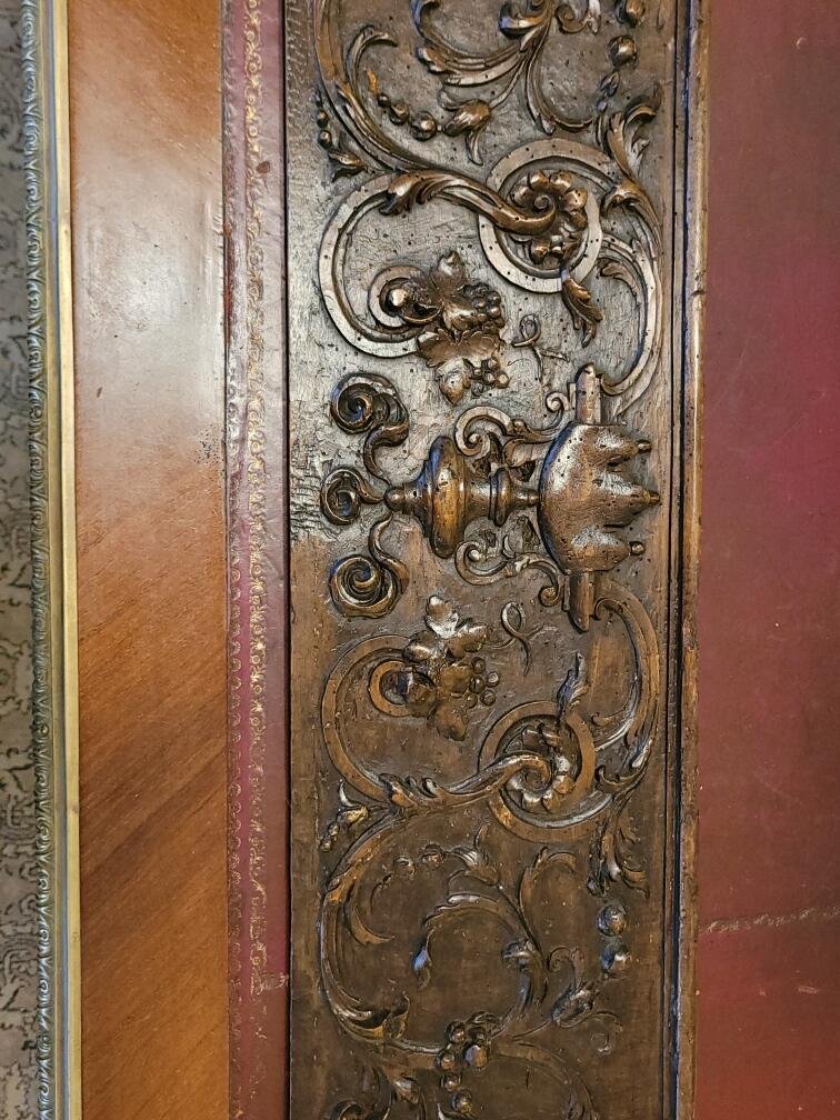 Pair Of Carved Wooden Panels / 17th Century-photo-2