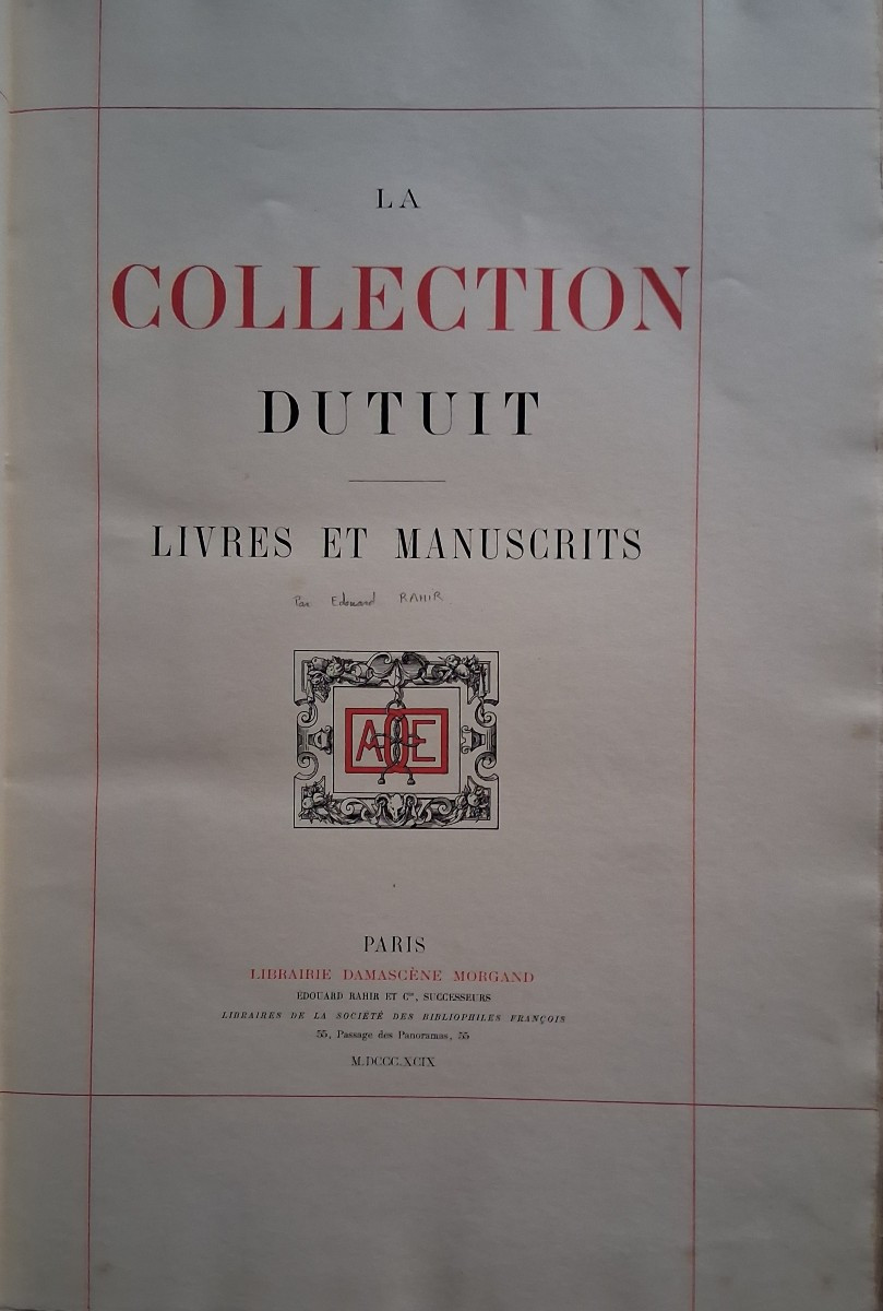 La Collection Dutuit  / 1899