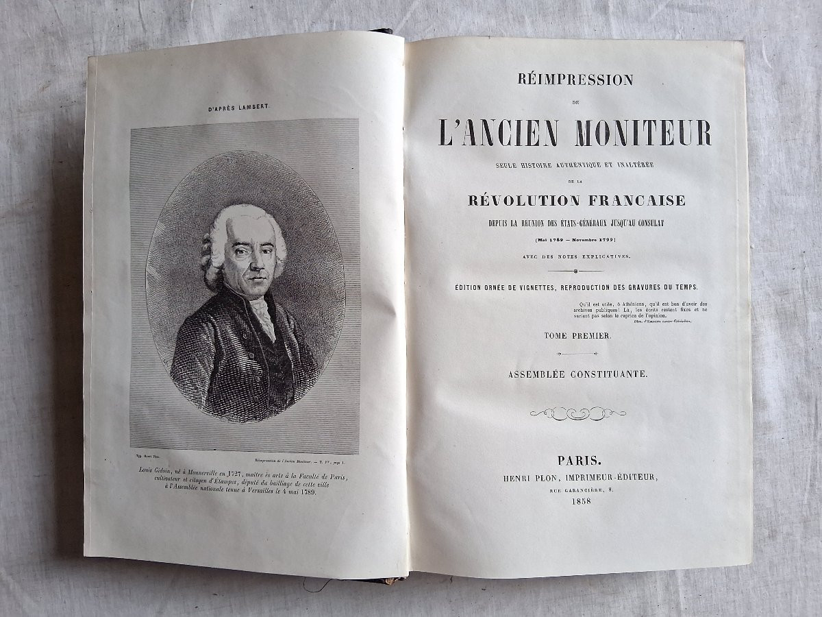 Reprint Of The Old Monitor Of The French Revolution / 1858-photo-2