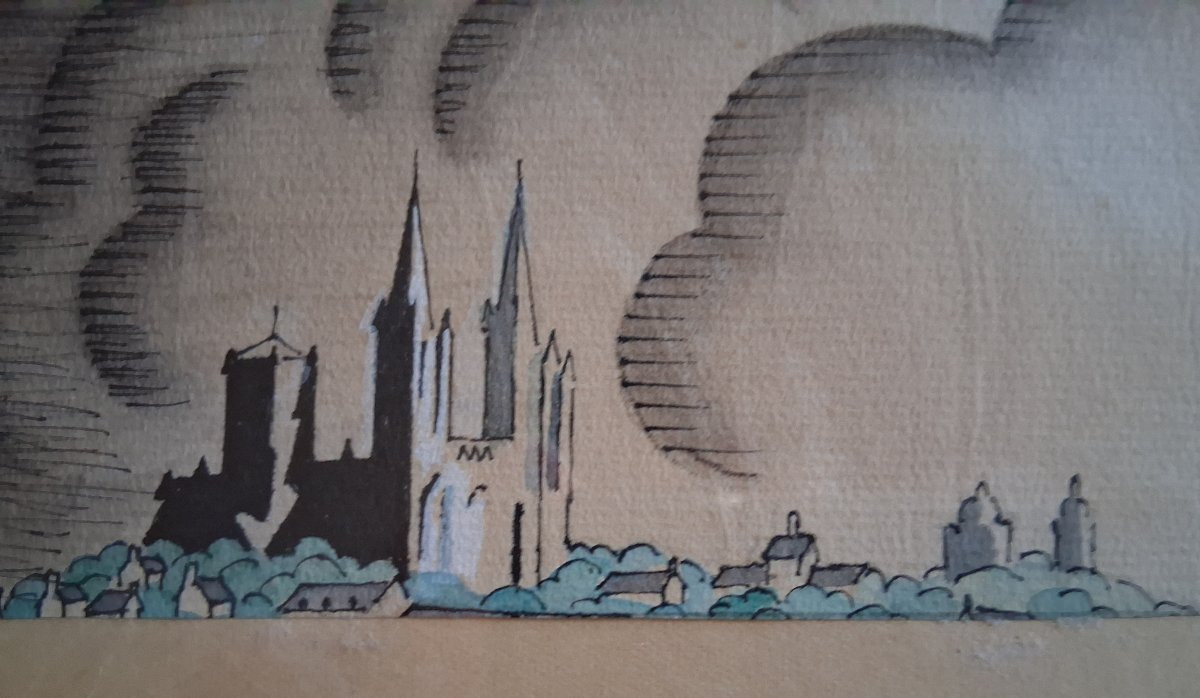 Georges Laisney / View Of Coutances -photo-4