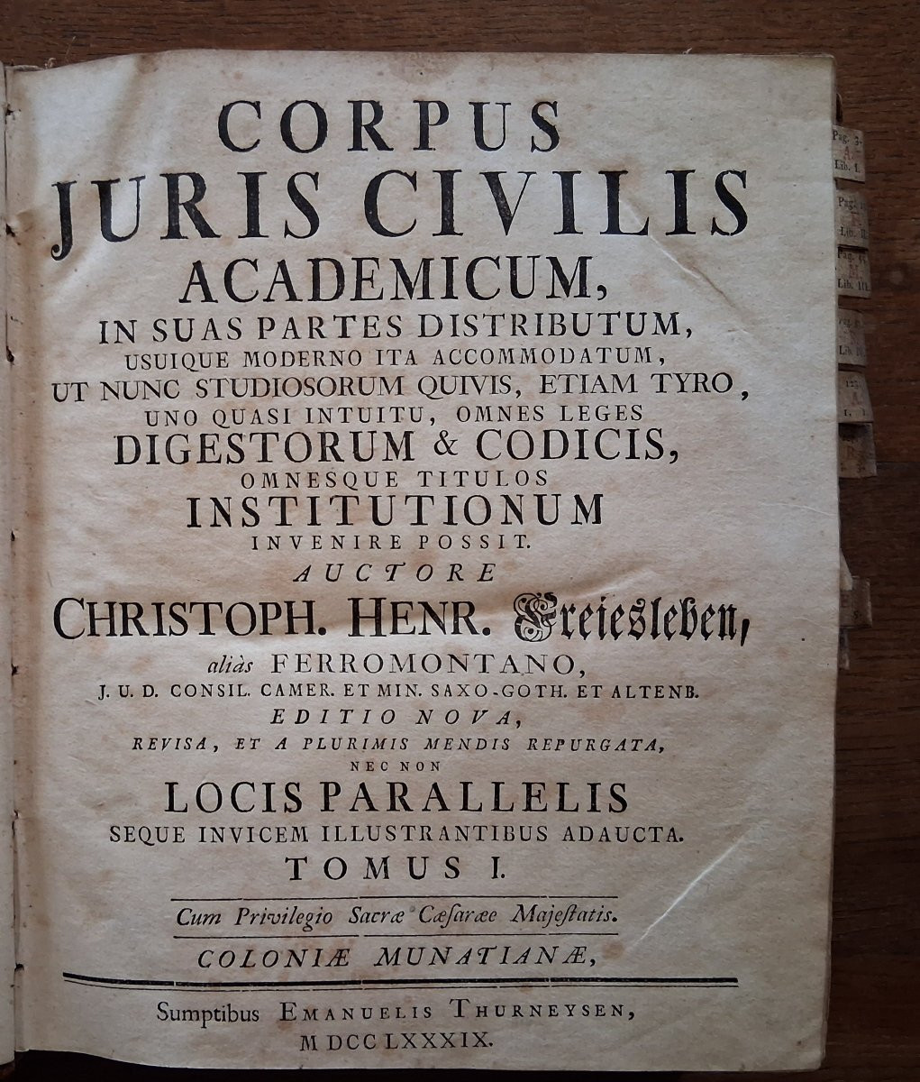 Corpus Juris Civilis Academicum / 1789-photo-2