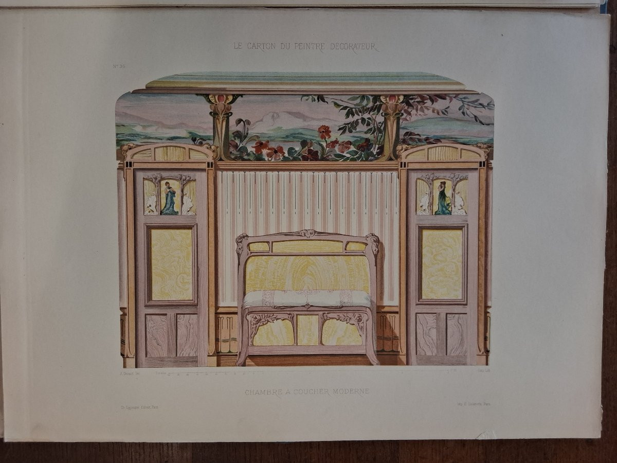 The Decorative Painter's Cartoon By Desaint /1910-photo-8