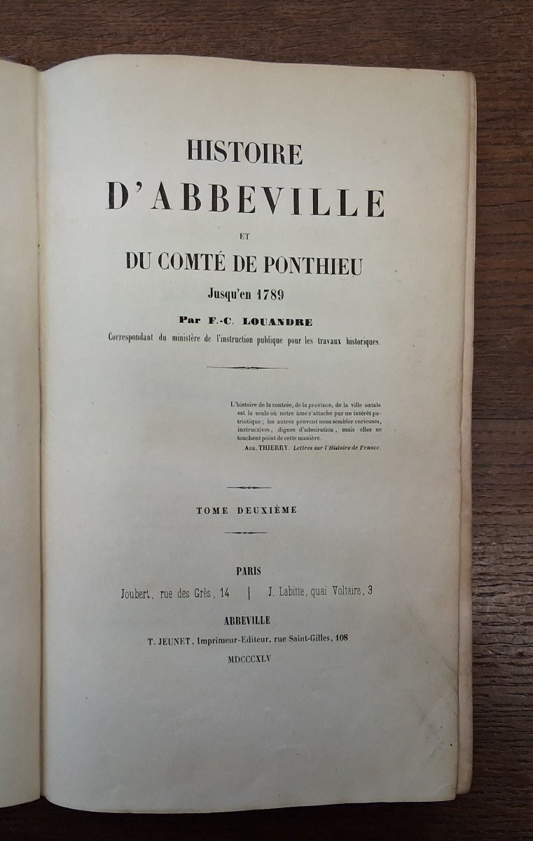 History Of Abbeville By Louandre / 1844-photo-2