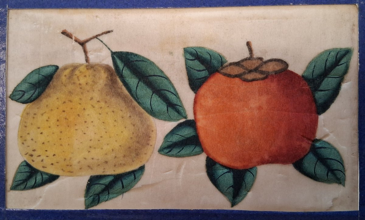 Ensemble de 6  Gouaches sur papier de riz / Chine vers 1900-photo-3