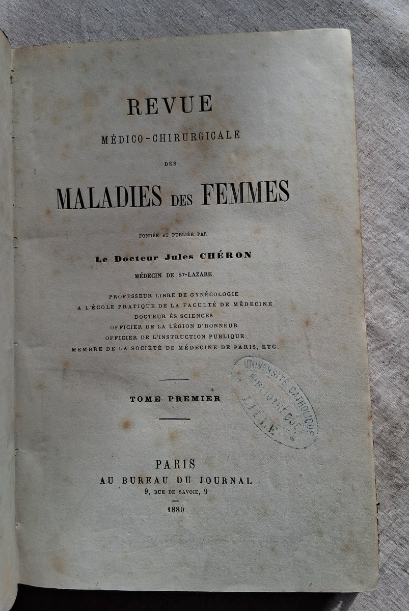 Revue Médico-Chirurgicale des Maladies des Femmes / 1880-photo-2