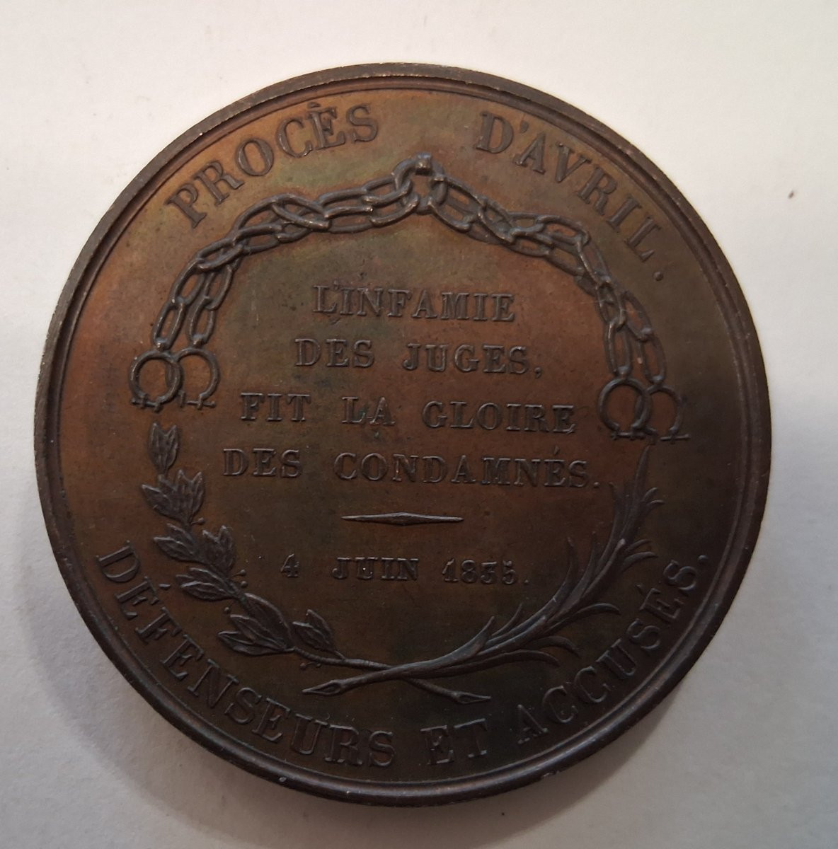 Set Of 5 Bronze Medals / 19th Century-photo-1