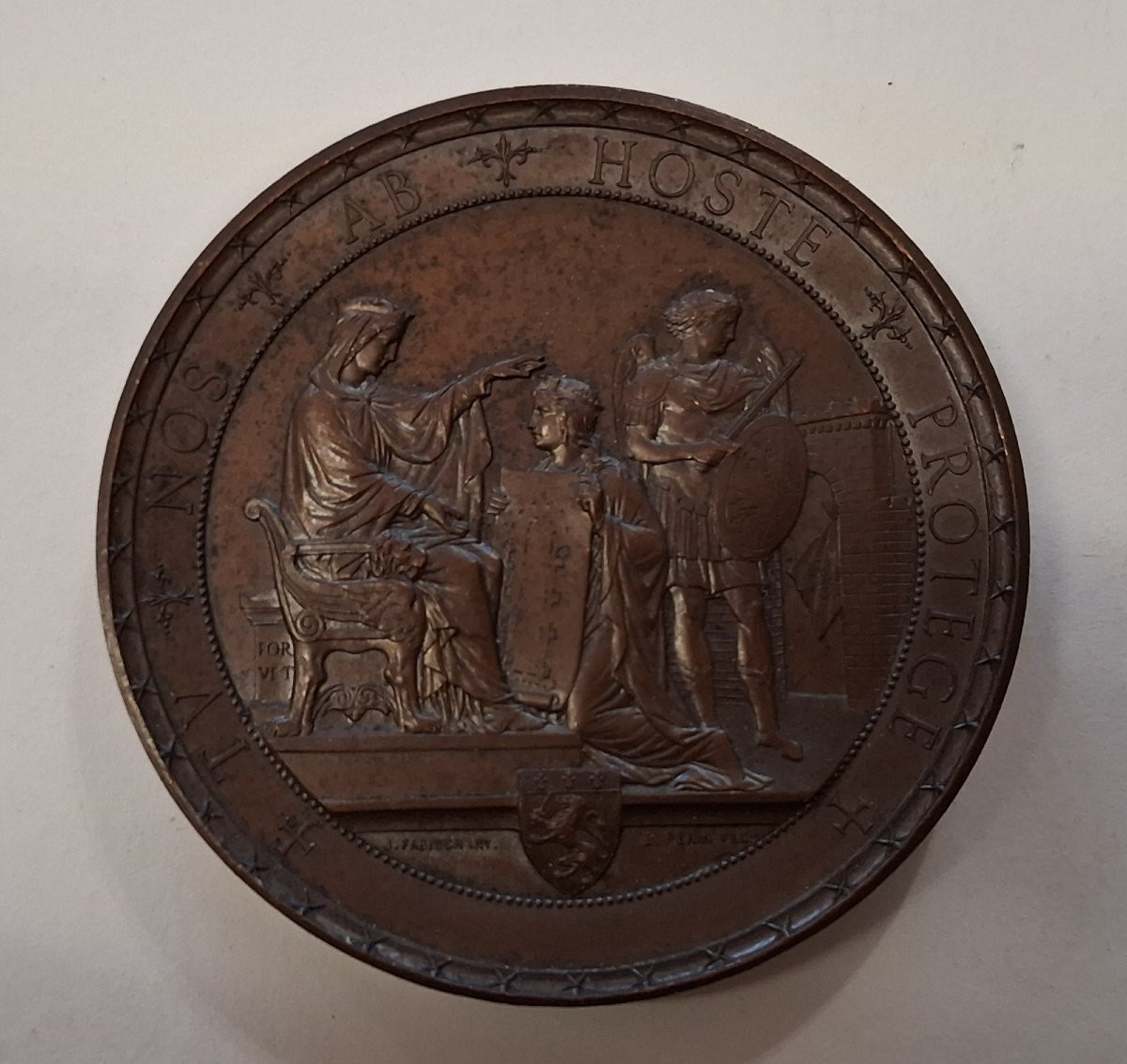 Set Of 4 Bronze Medals / 19th Century-photo-2