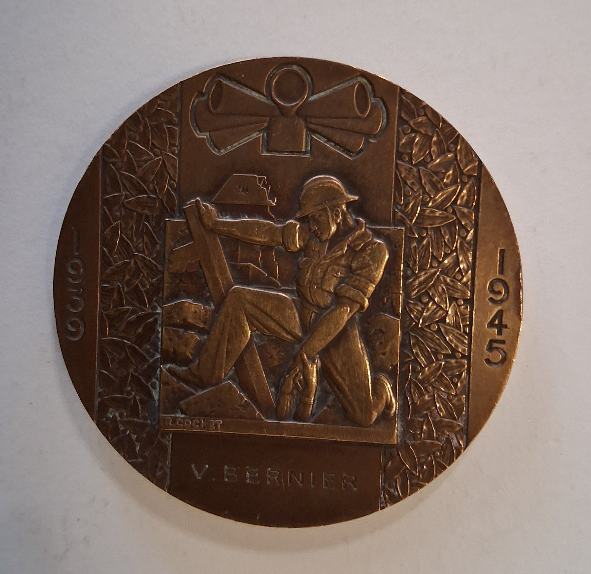 Set Of 4 Bronze Medals / 19th Century-photo-3