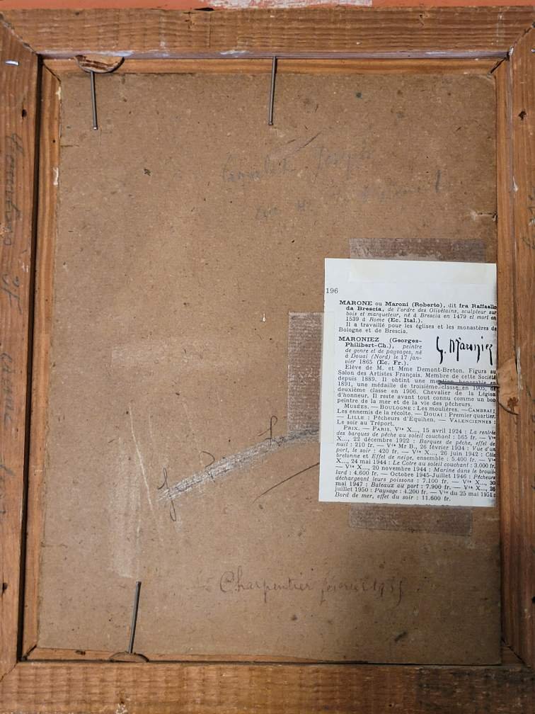 Maroniez Georges  /  Portrait d'un marin-  XIXème-photo-2