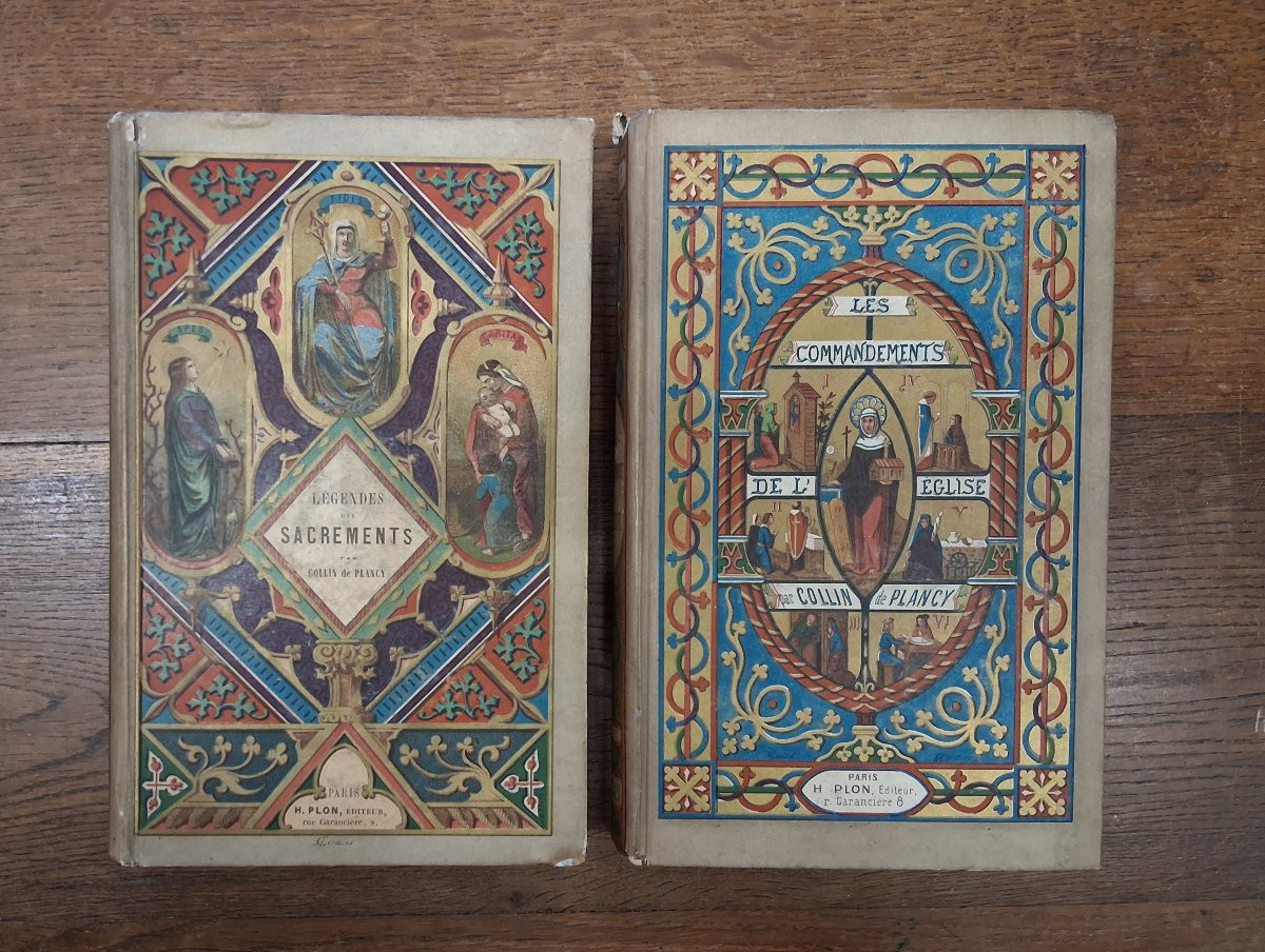 A Set Of 14 Books By J. Collin De Plancy / 19th Century-photo-6