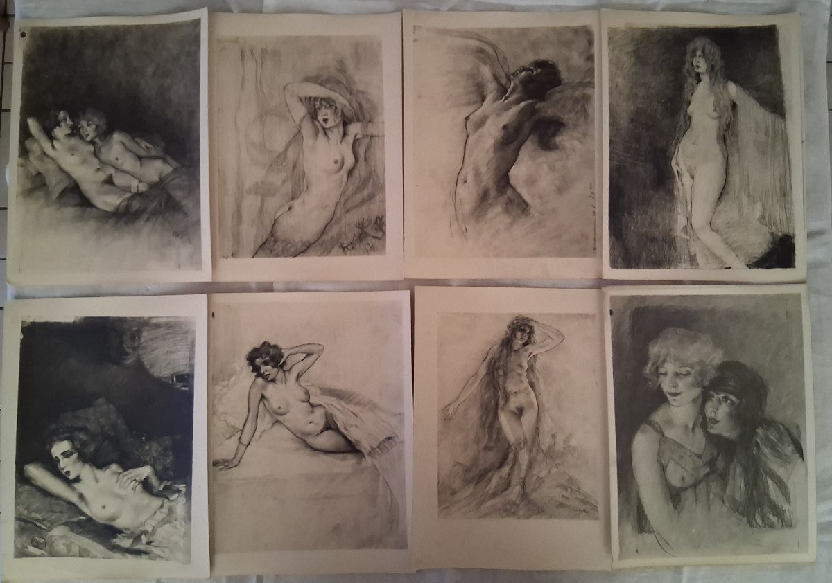 Erotica / Ensemble de 59 Gravures-photo-2