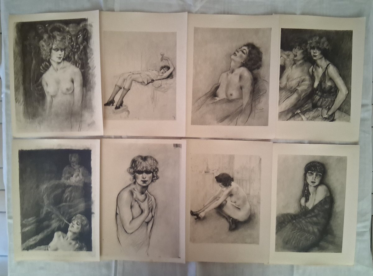 Erotica / Ensemble de 59 Gravures-photo-3