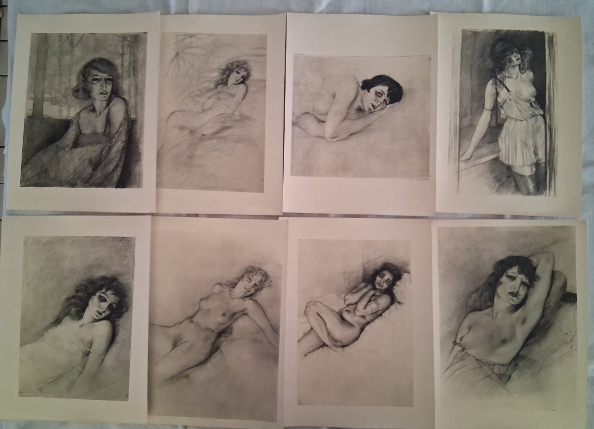 Erotica / Ensemble de 59 Gravures-photo-4