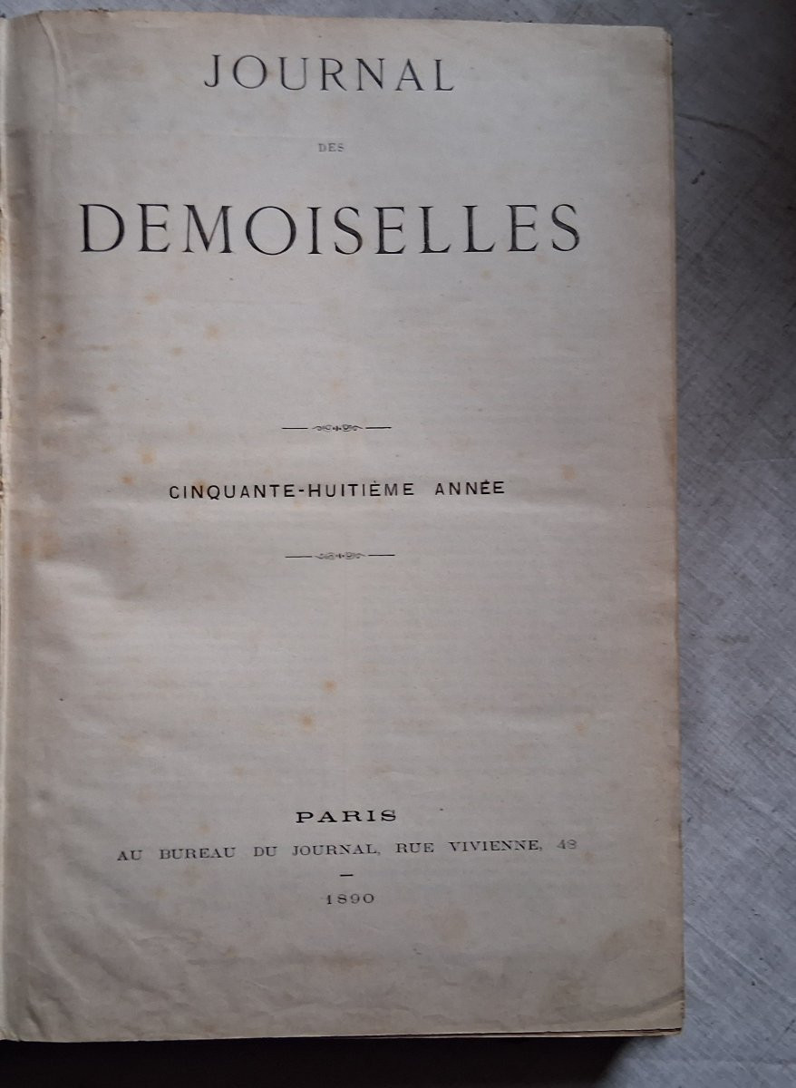 Le Journal des Demoiselles / Ensemble de 12 livres-photo-2