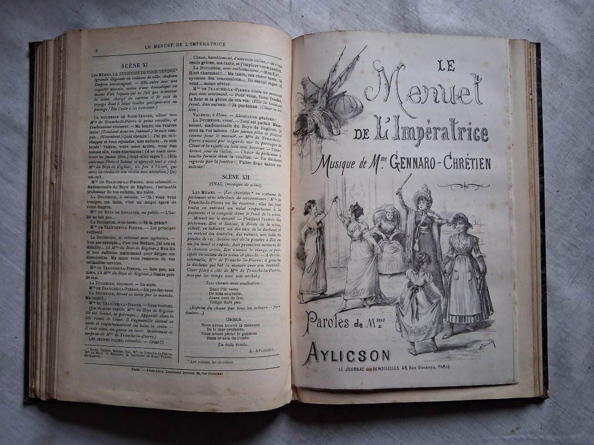 Le Journal des Demoiselles / Ensemble de 12 livres-photo-4