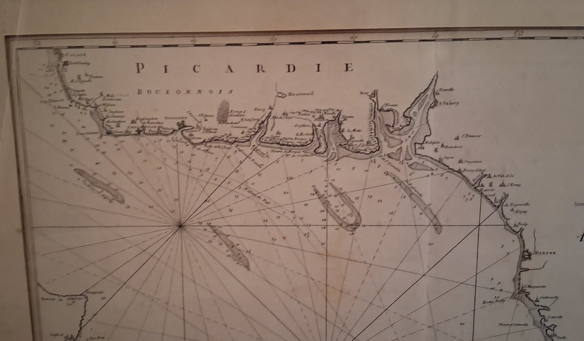 Nautical Chart / 18th Century-photo-2