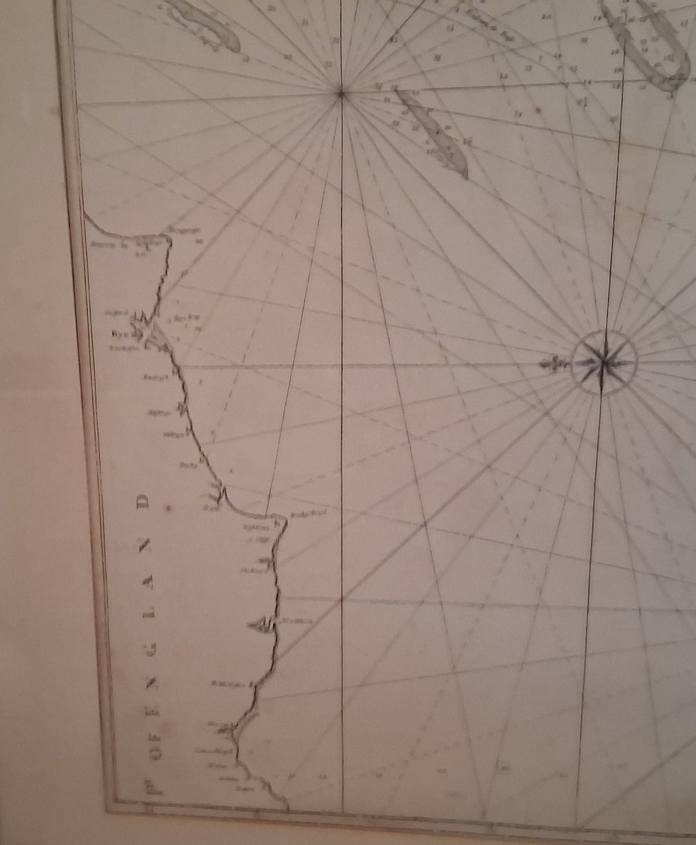 Nautical Chart / 18th Century-photo-4