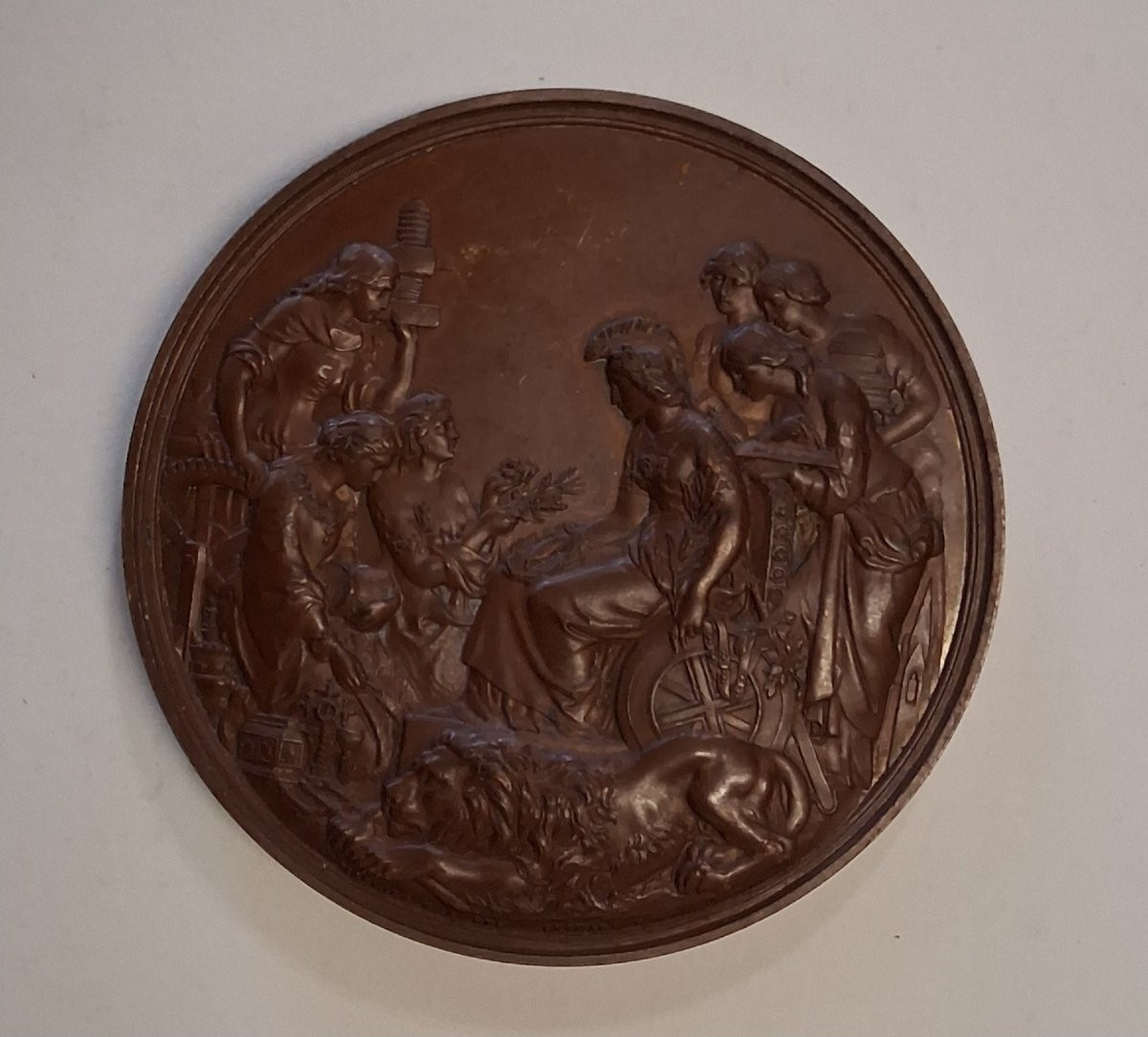 Set Of 4 Bronze Medals / 19th Century-photo-4