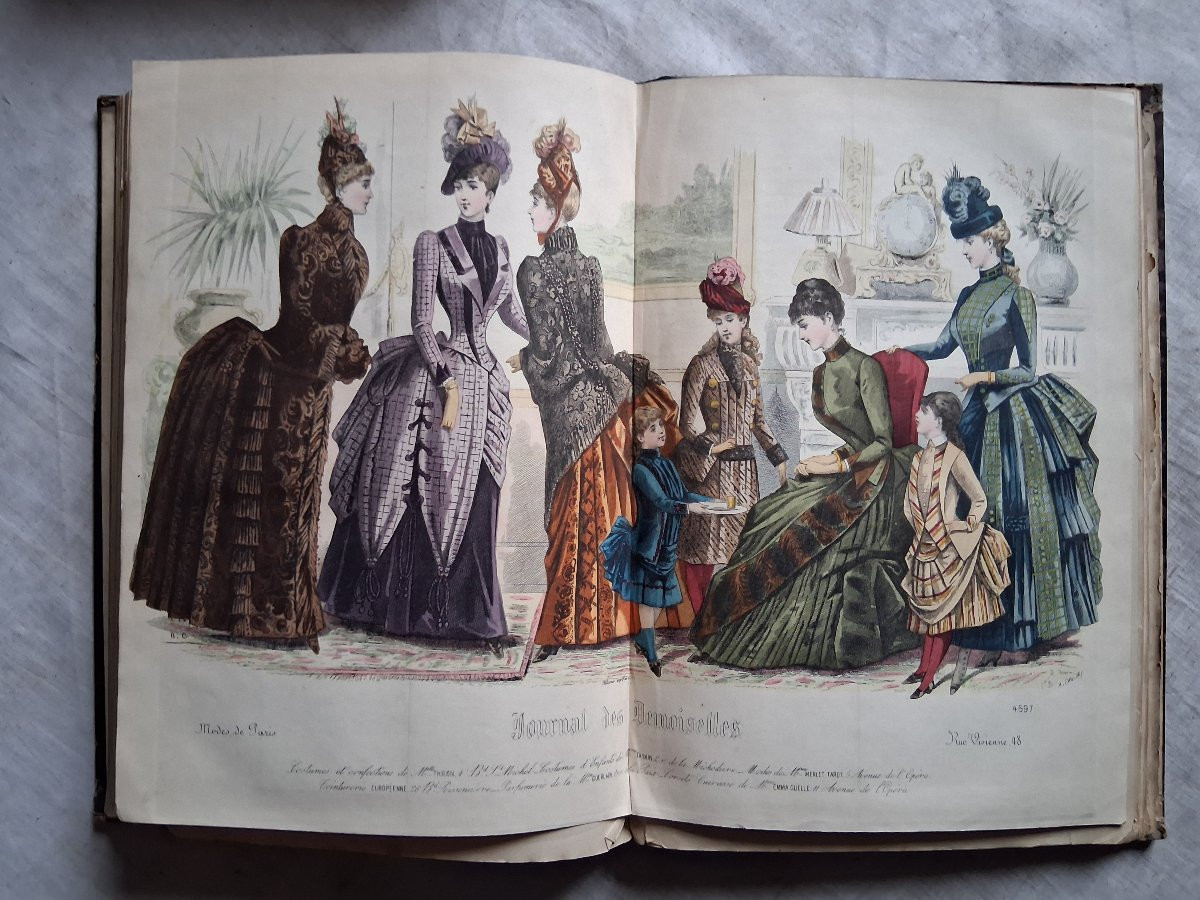 Ensemble de 12 livres / Le journal des Demoiselles -photo-3