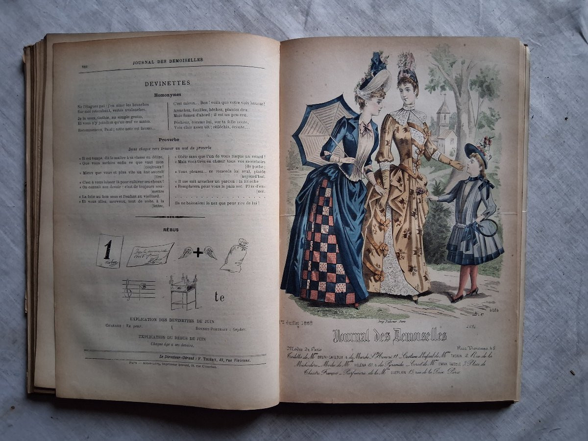 Ensemble de 12 livres / Le journal des Demoiselles -photo-5