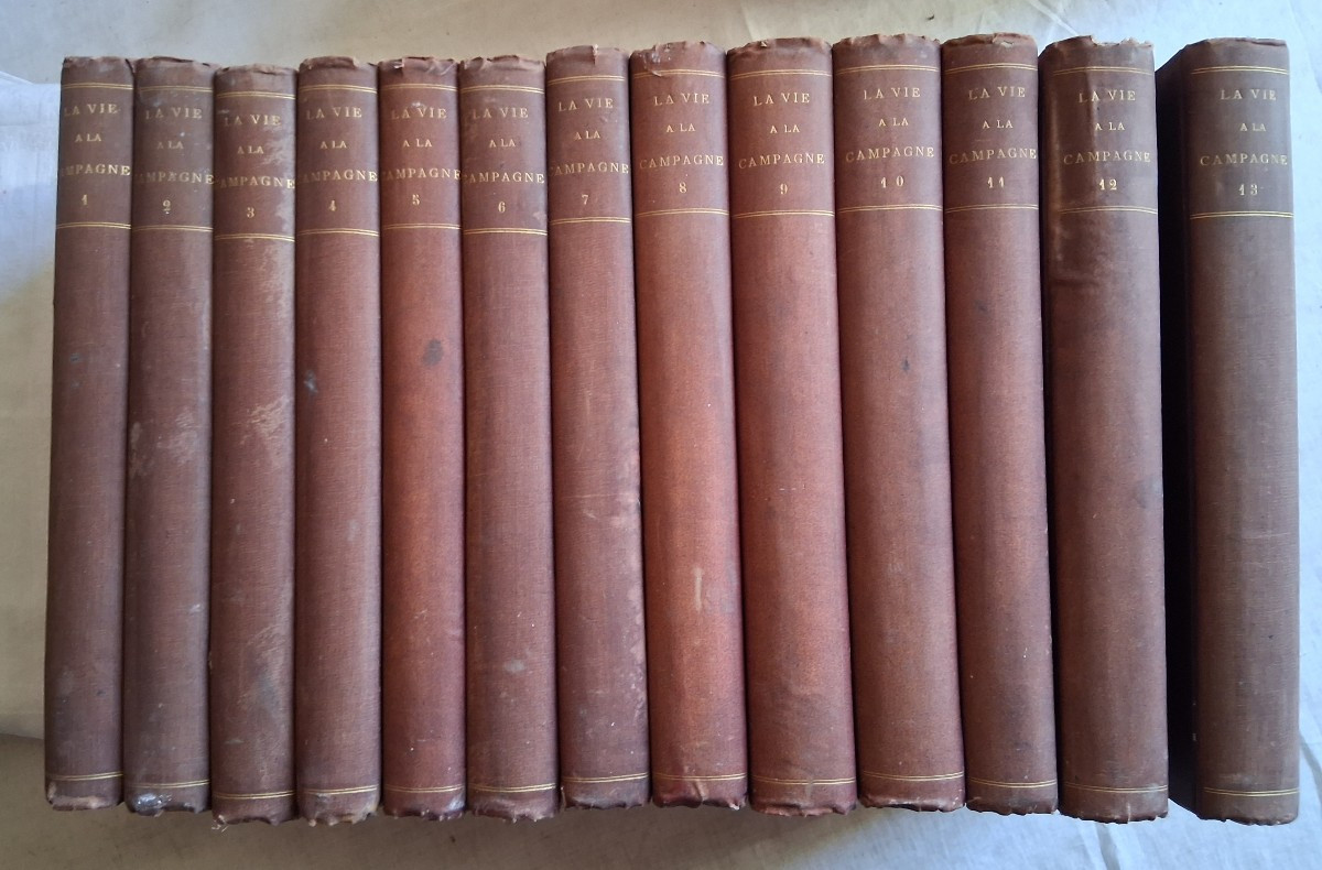 Ensemble de 13 volumes  /  La vie à la campagne / XIXème