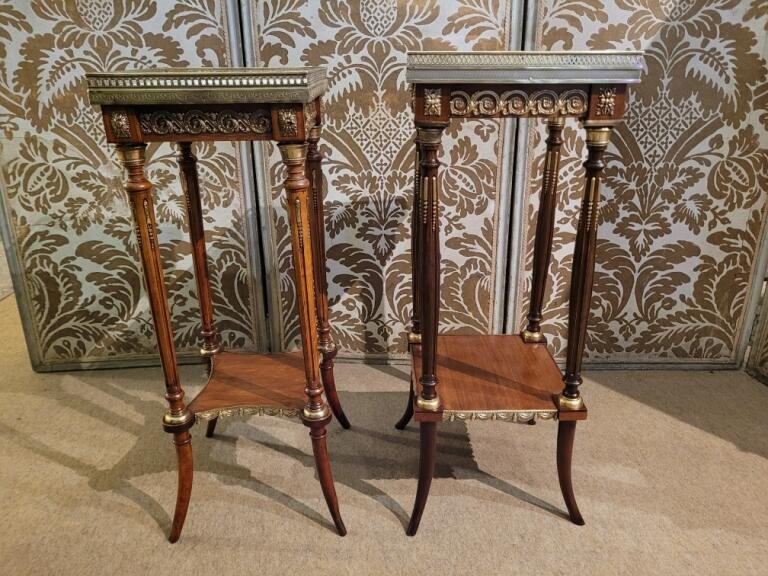 2 Mahogany Saddles / 19th Century-photo-2