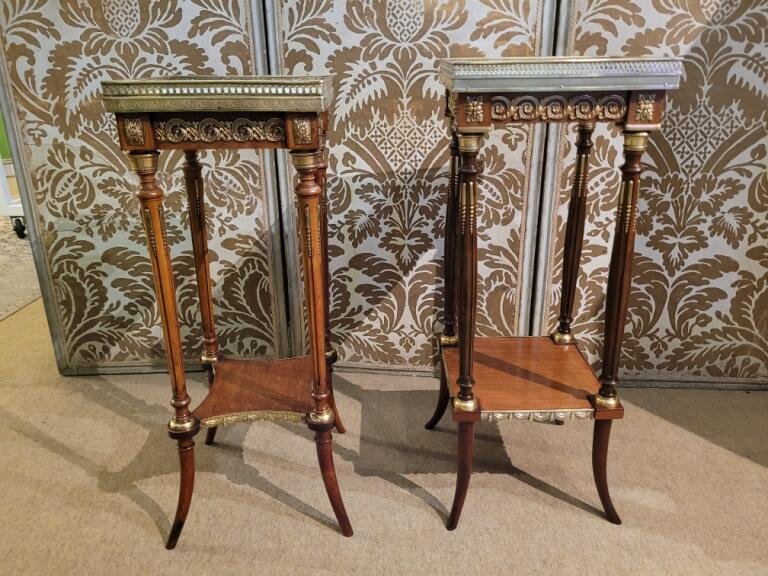 2 Mahogany Saddles / 19th Century-photo-3