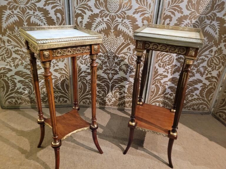 2 Mahogany Saddles / 19th Century