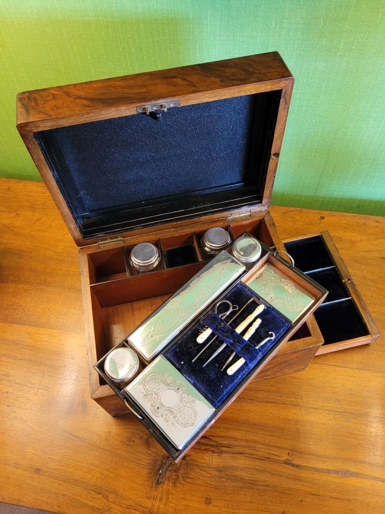 Coffret de Voyage en Acajou  / XIXème-photo-2