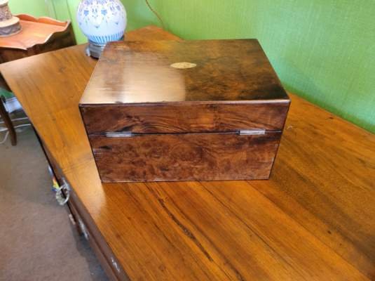 Coffret de Voyage en Acajou  / XIXème-photo-1