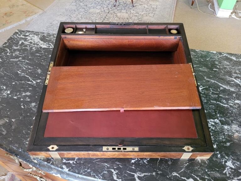 Ecritoire de Marine en Acajou  /  XIXème-photo-3