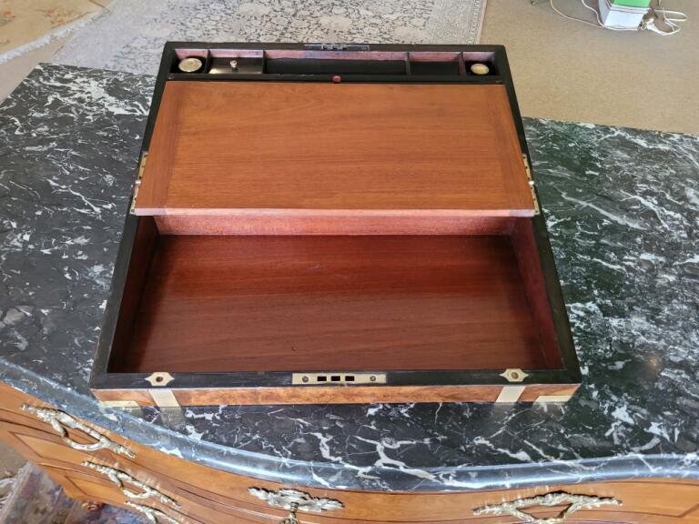 Ecritoire de Marine en Acajou  /  XIXème-photo-4