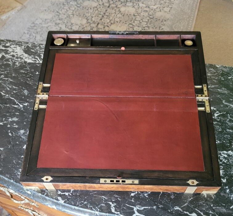 Ecritoire de Marine en Acajou  /  XIXème