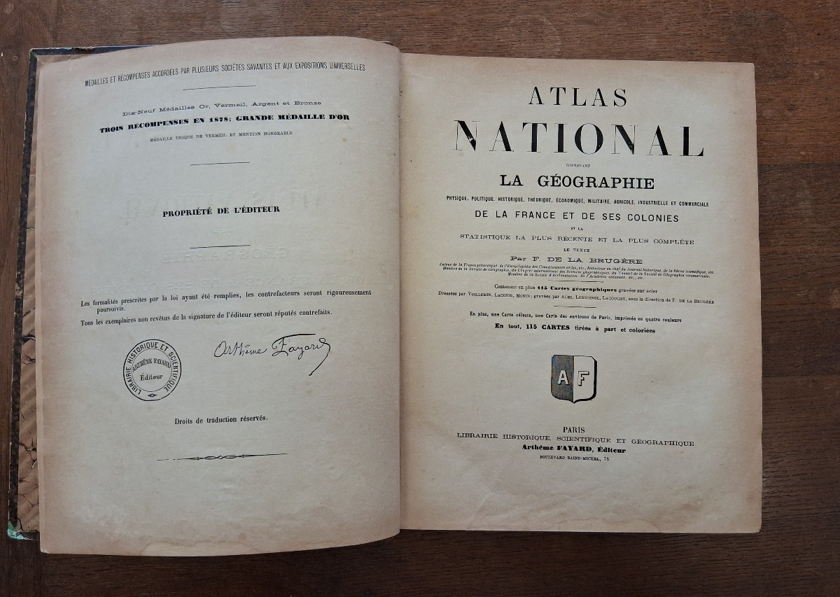 2 19th Century Atlases