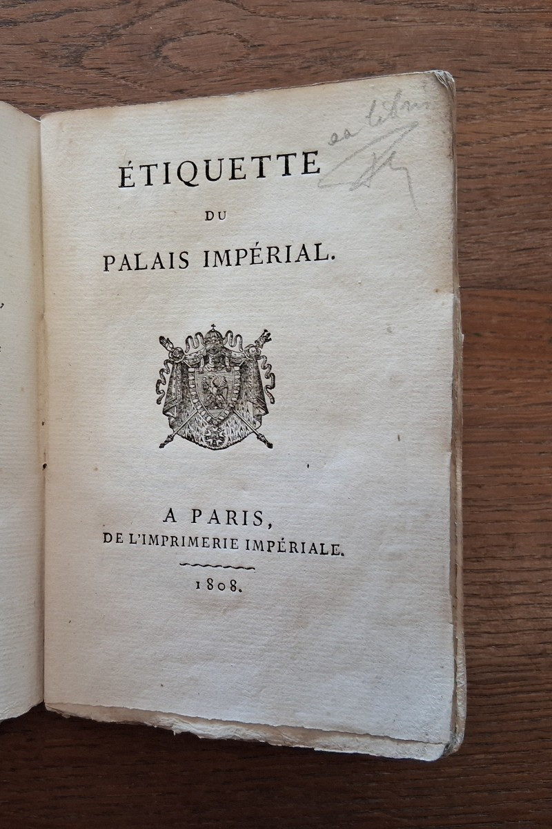 Etiquette du Palais Impérial  /  1808
