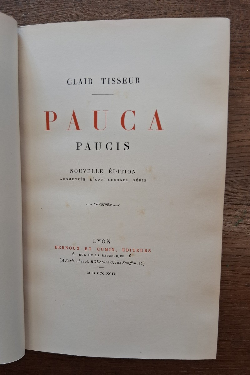 Pauca / Clair Tisseur