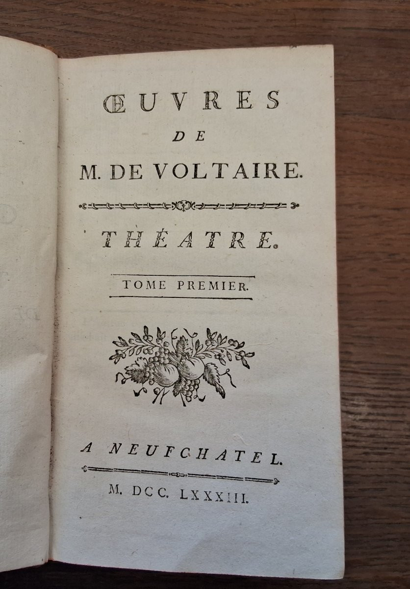 Oeuvres de Voltaire / Théâtre - 1783-photo-2