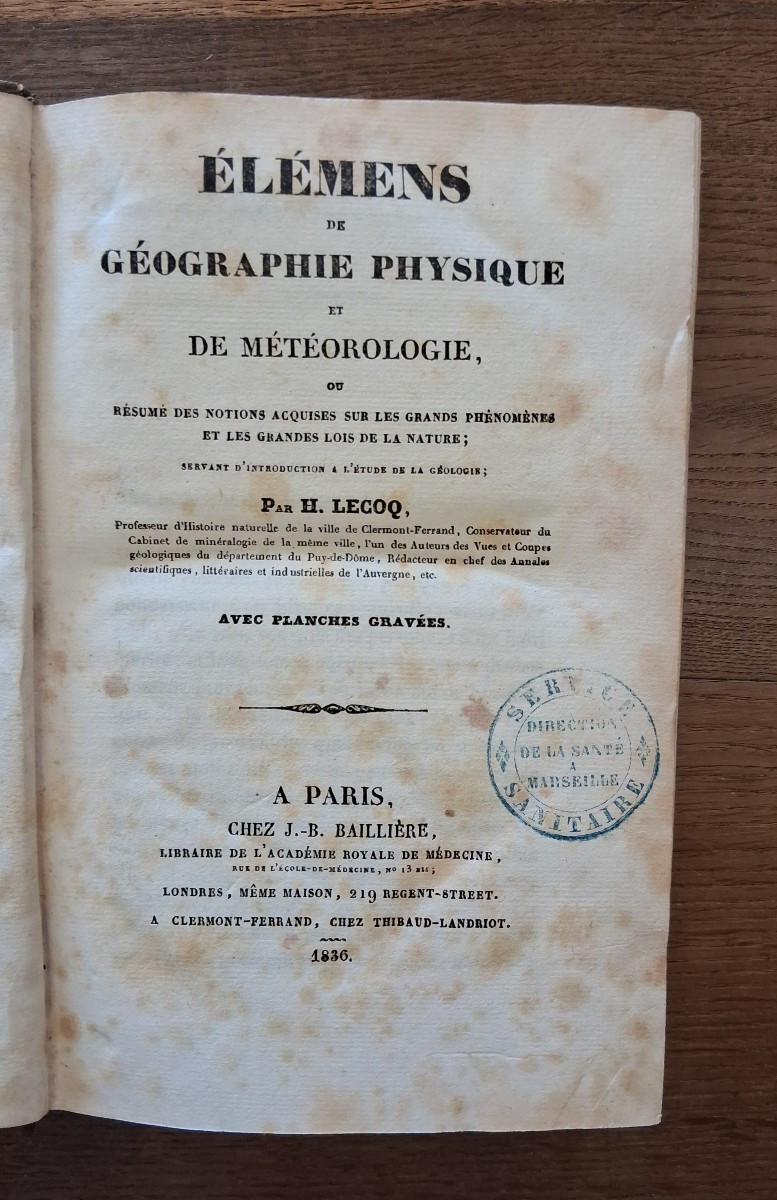 Elémens de Géographie physique et de Météorologie / 1836