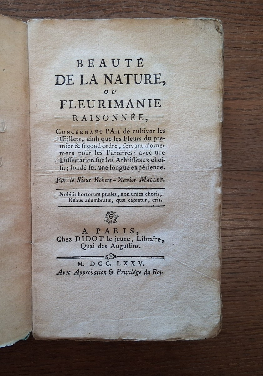 Beauté de la nature ou Fleurimanie raisonnée  / 1775
