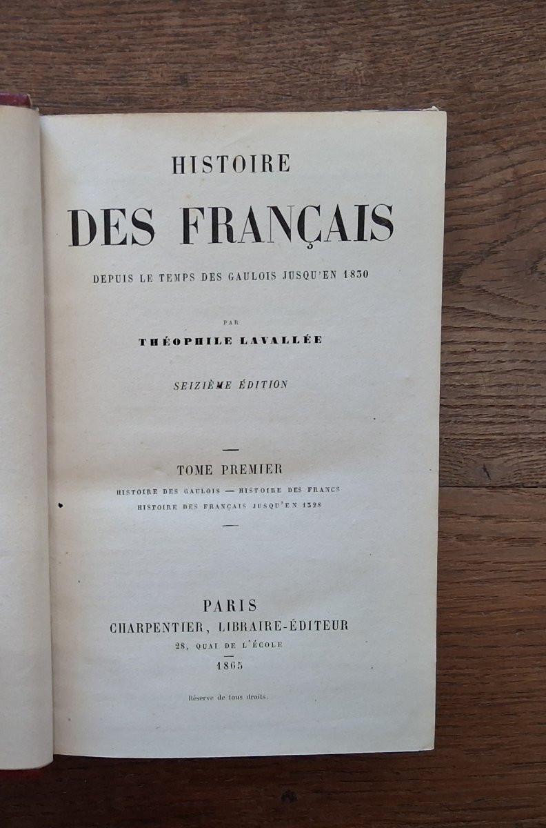 History Of The French By Théophile Lavallée / 1865-photo-2