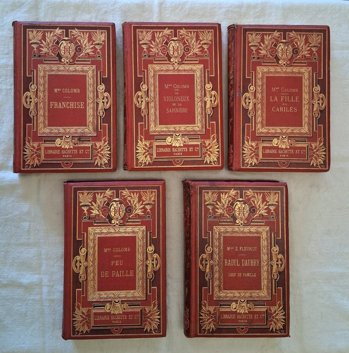 Ensemble de 5 Livres  / 1875-1881