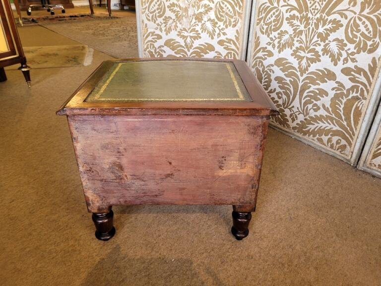 Mahogany Library Step / 19th Century-photo-3